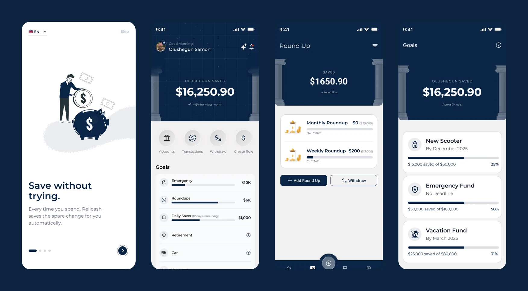 Relicash: Designing Savings That Happen Without Trying